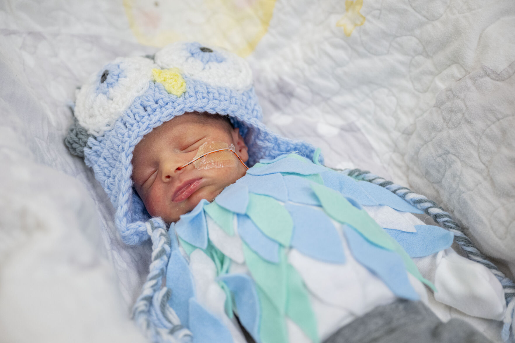 NICU babies show off their Halloween outfits at the Cleveland Clinic's Fairview Hospital